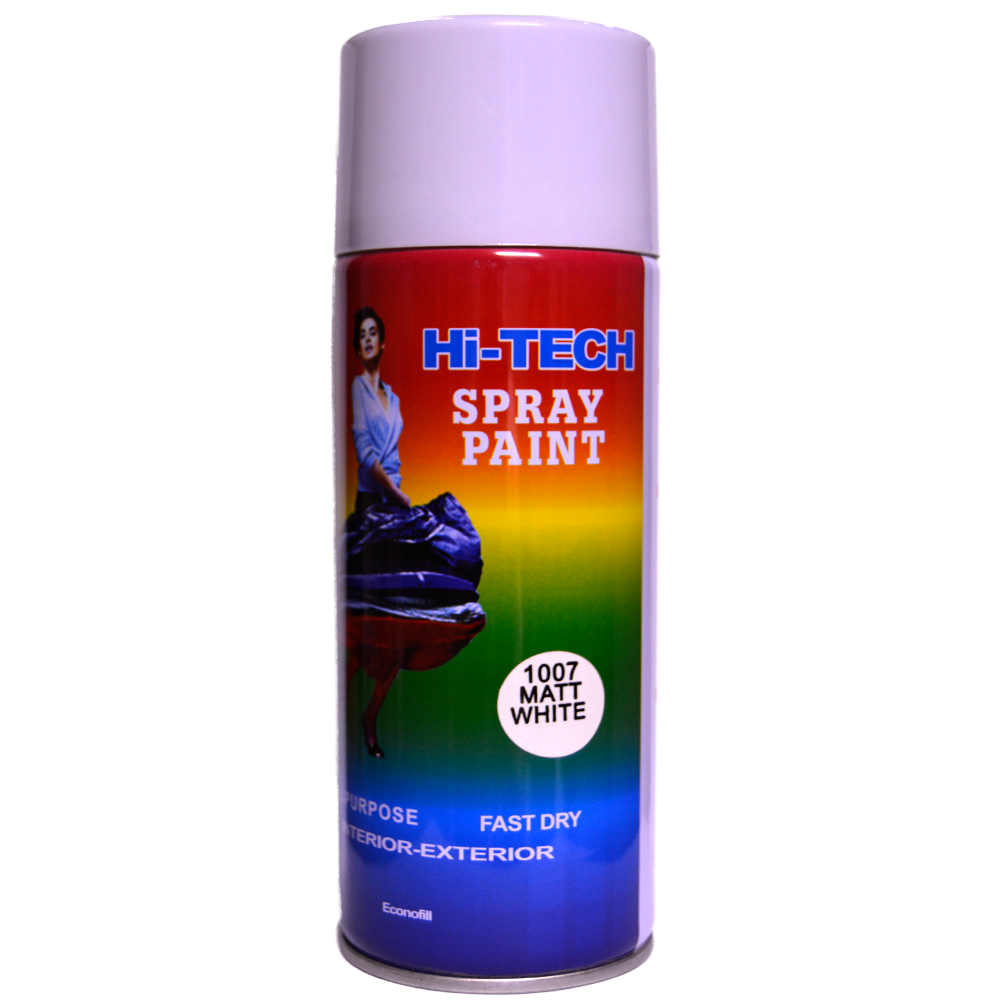 Spray Paint White Mat 1007 صبغ رش New Quality Ware