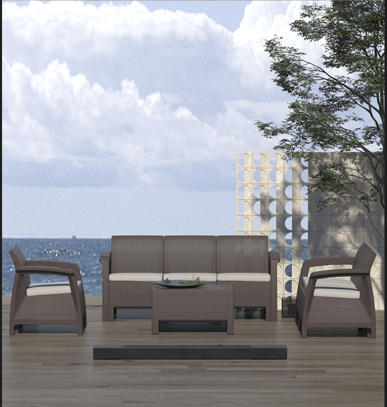 Outdoor Plastic Sofa Set New Quality Ware