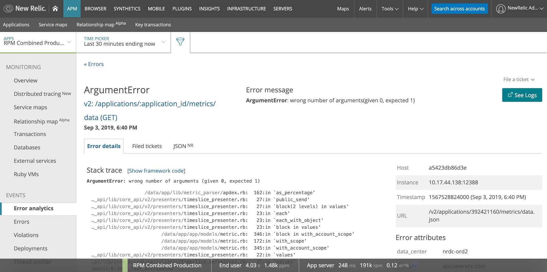 New Relic logs in context Get the insights that matter from your log
