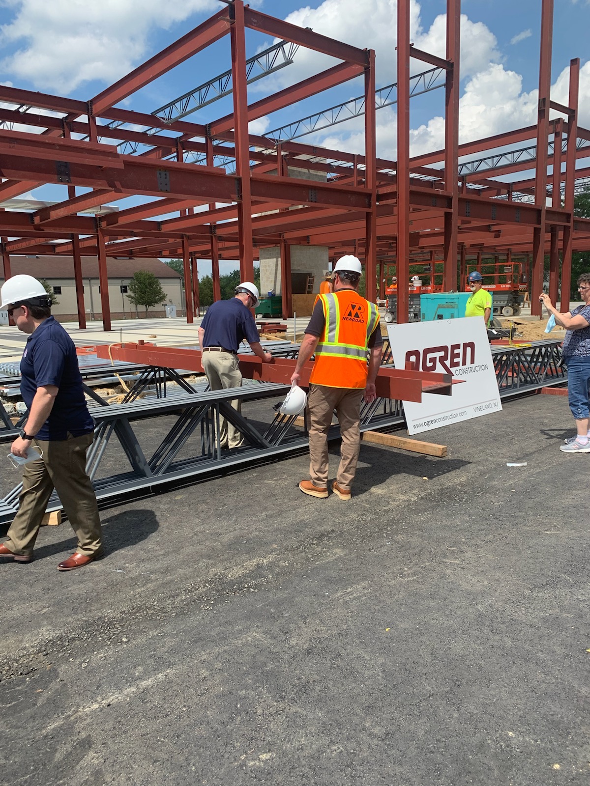 Beam Signing Ceremony at Medford Township’s New Municipal Building