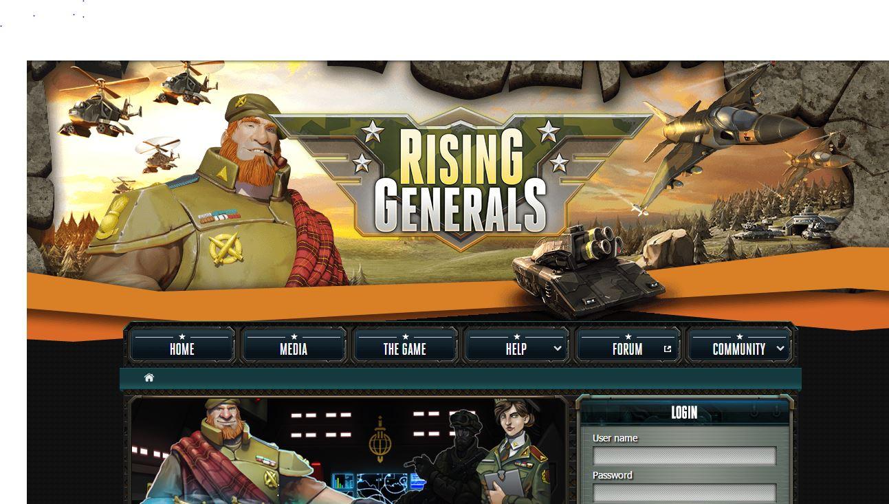 Rising Generals Strategy browser games