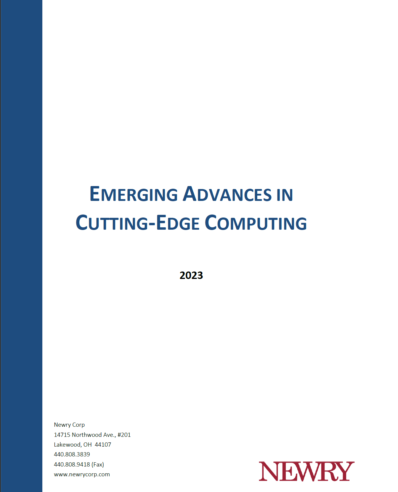 Emerging Advances in CuttingEdge Computing Newry Corp Innovation