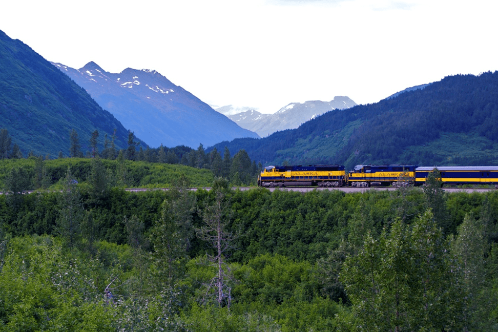 Keep your camera ready Coastal train from Anchorage to Seward offers