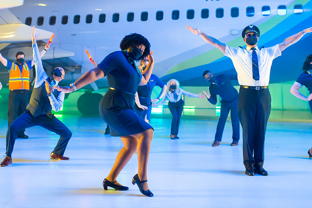 Reallife employees star in Alaska’s 80sinspired 'Safety Dance' video