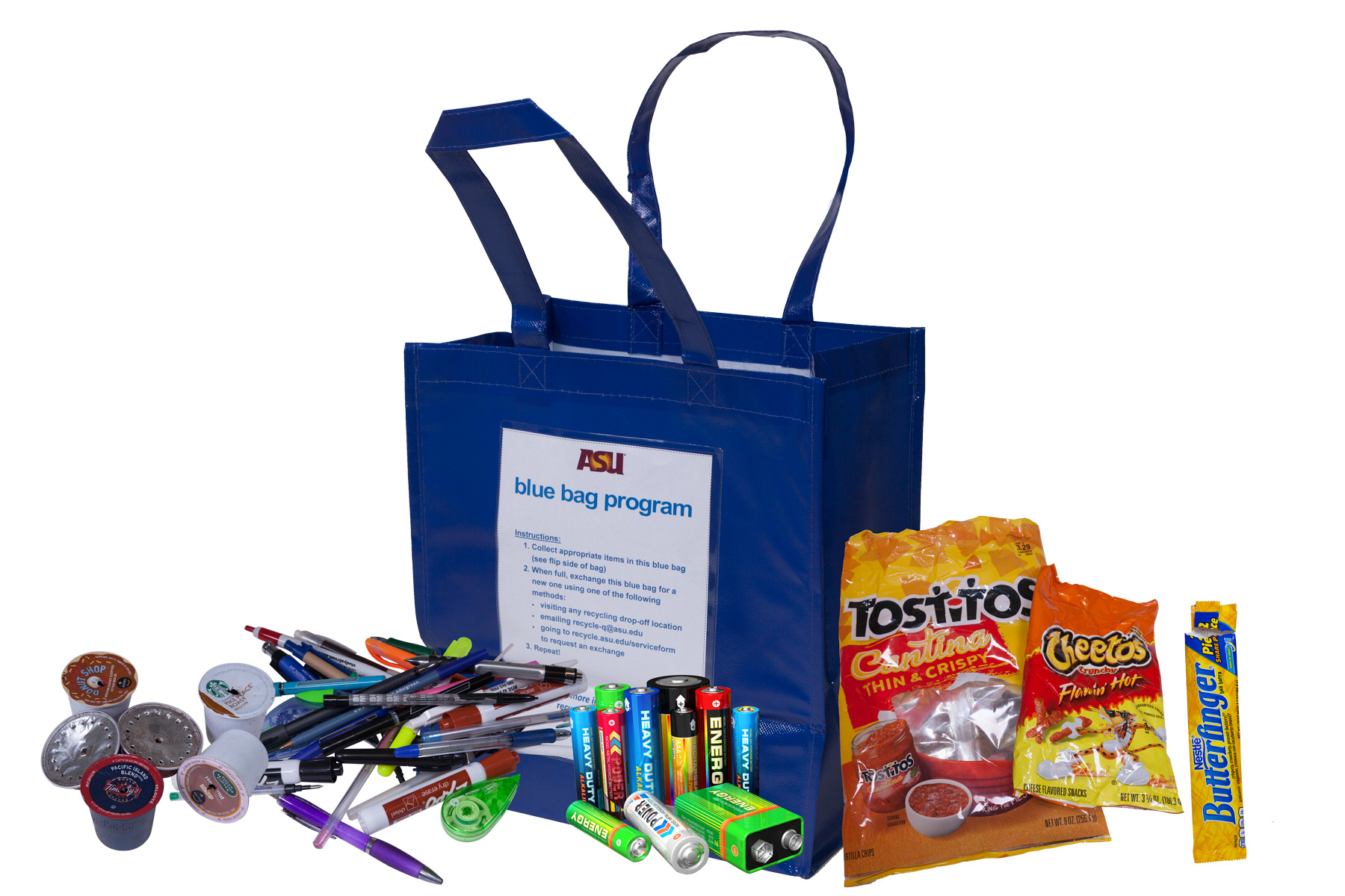 ASU blue bag recycling program keeps trash out of landfill ASU News