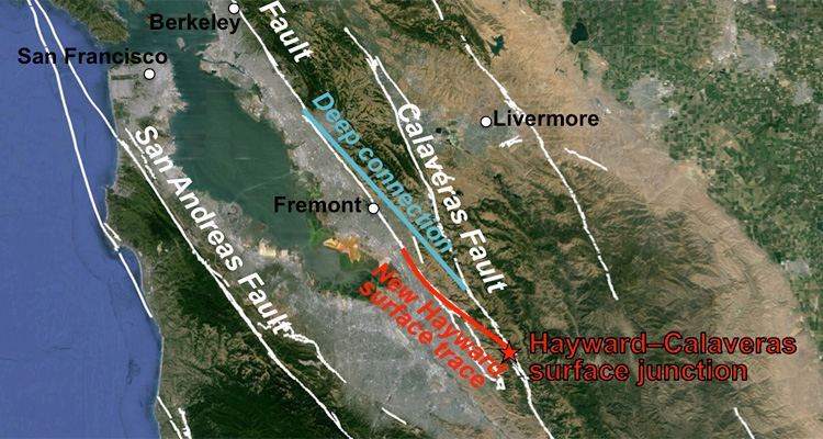 CalaverasHayward fault link means potentially larger quakes Berkeley