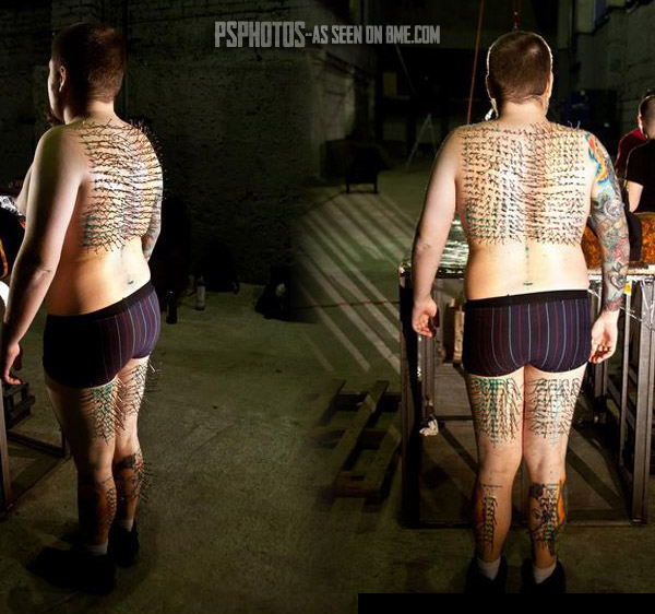 400 Hook World Record Suspension BME Tattoo, Piercing and Body