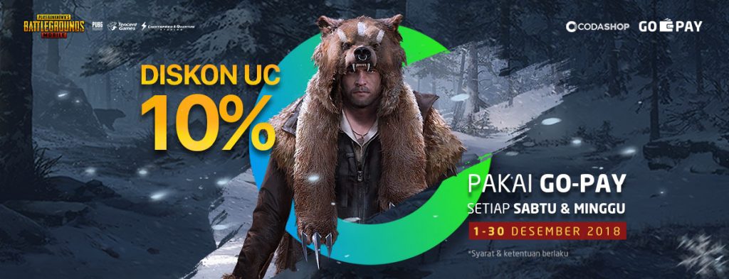Beli UC PUBG Mobile Pakai GOPAY Ada Diskon 10! Blog ID