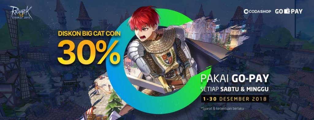 Promo Diskon 30 Ragnarok Mobile Pakai GoPay Di