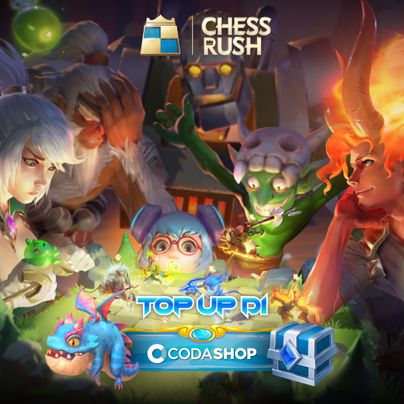 Top Up Voucher Chess Rush Di Dan Percantik Arenamu!