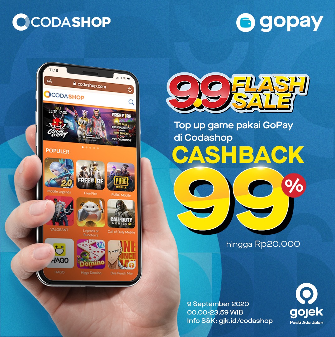 Pesta Cashback 99 Persen Bareng GoPay Dan