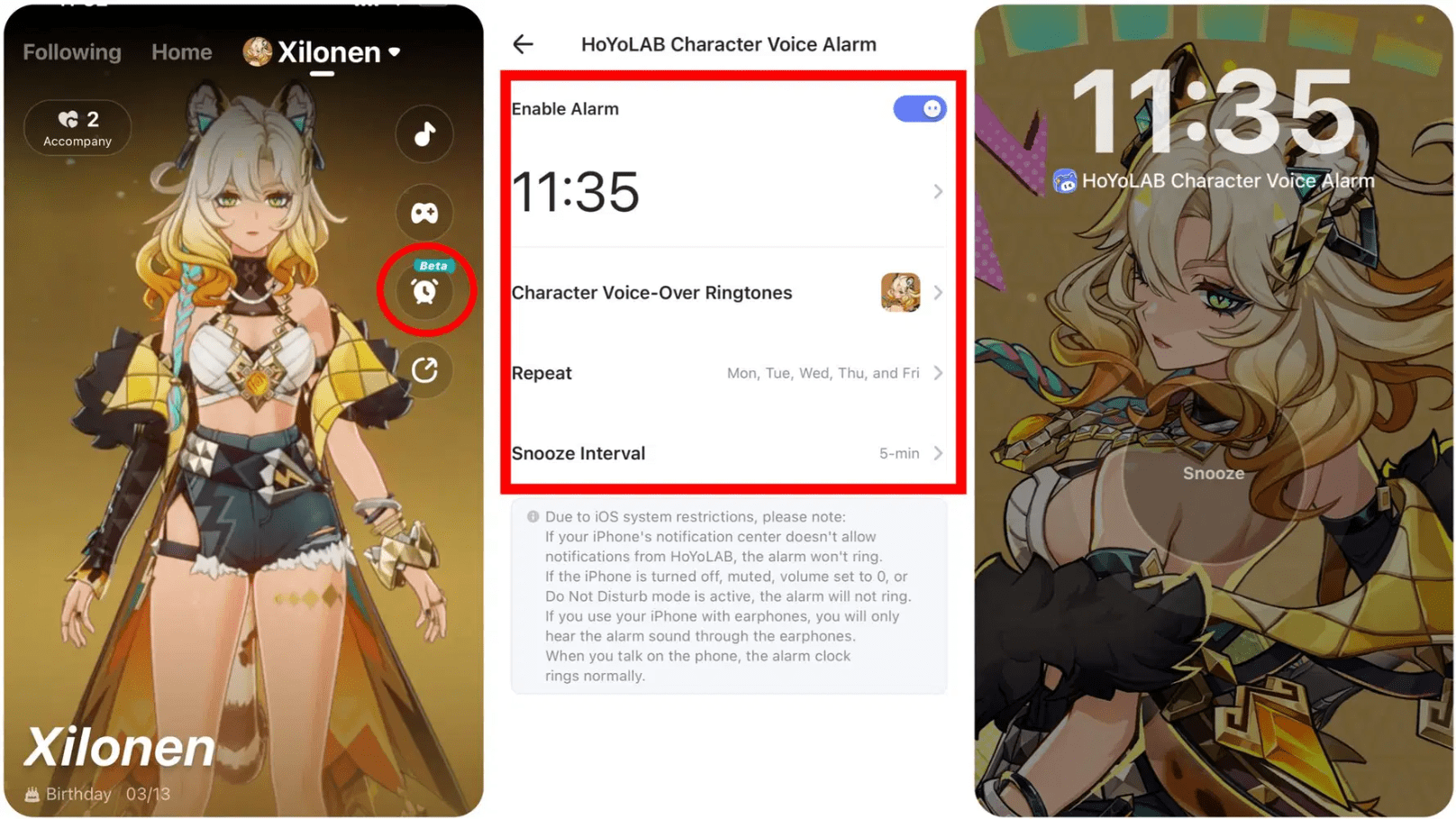 No Dailies Missed How To Use HoYoLAB’s New Character Voice Alarms