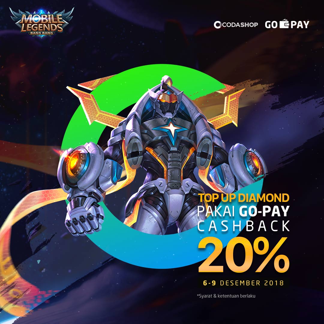 Beli Diamond Mobile Legends di Ada Cashbacknya!