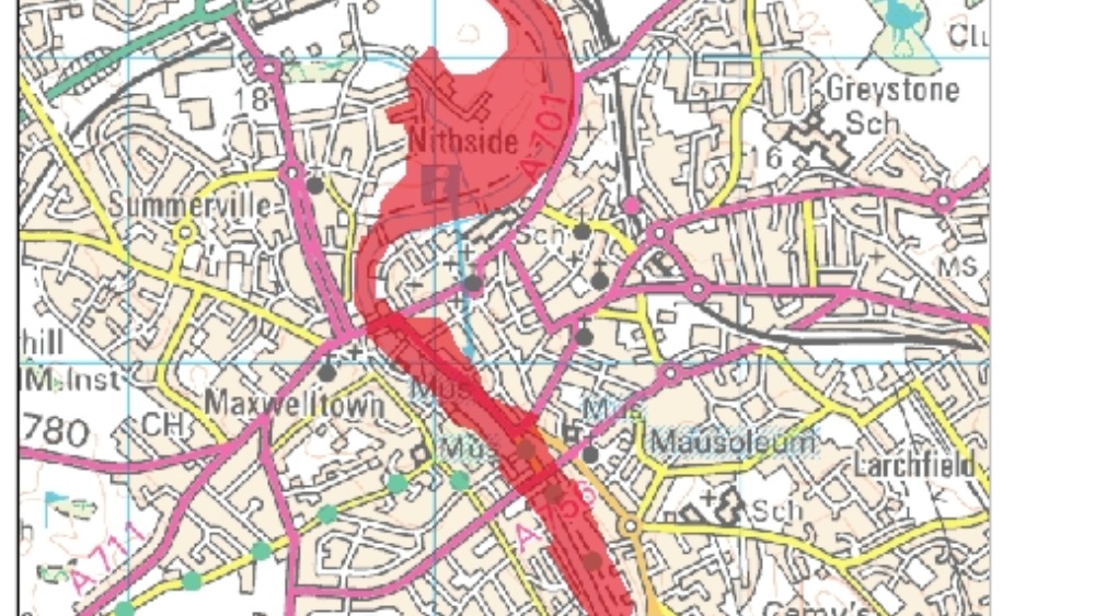 River Nith water level continues to rise Border ITV News