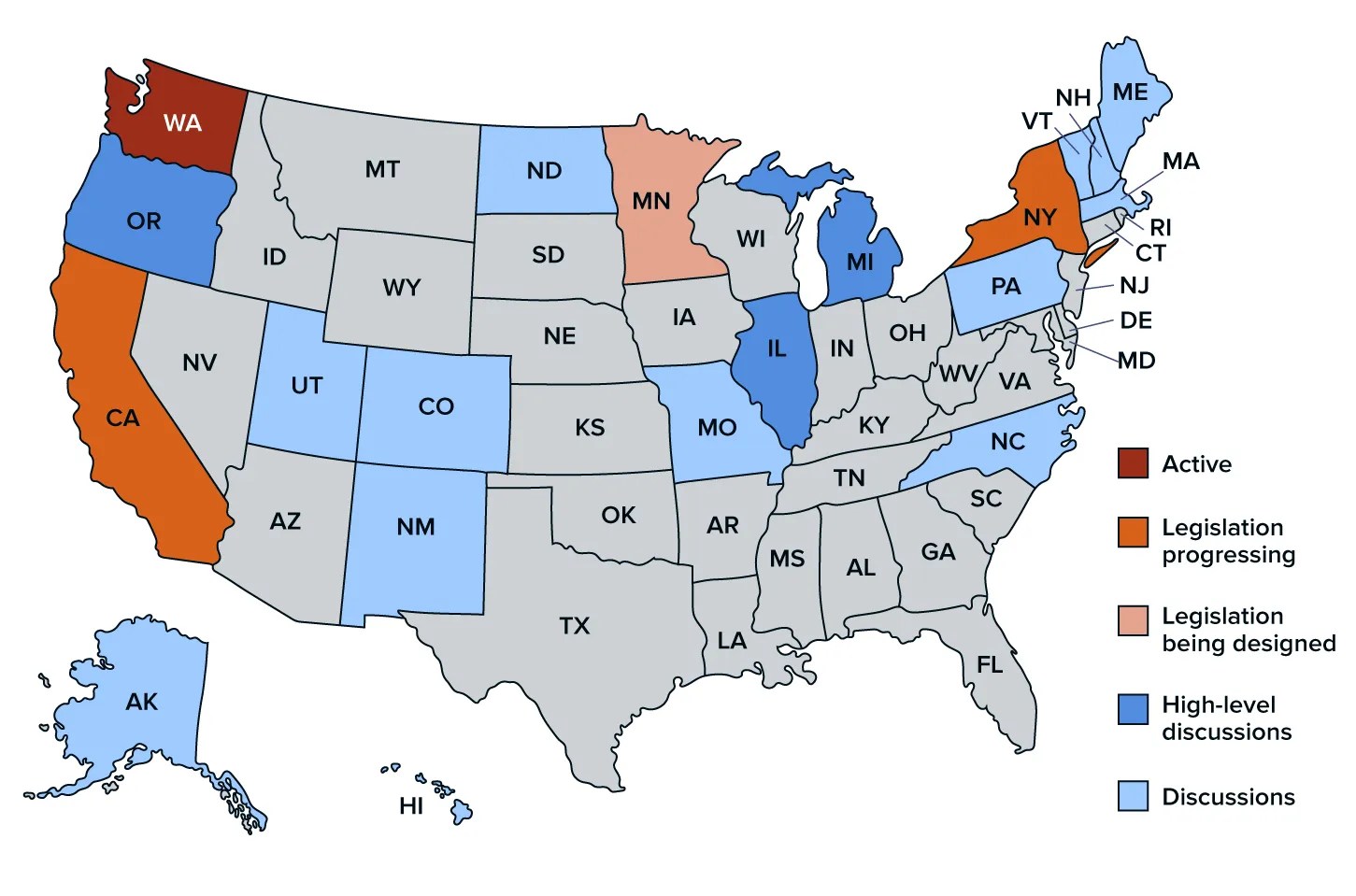 Mandatory LongTerm Care Coverage Spreading to More States Following