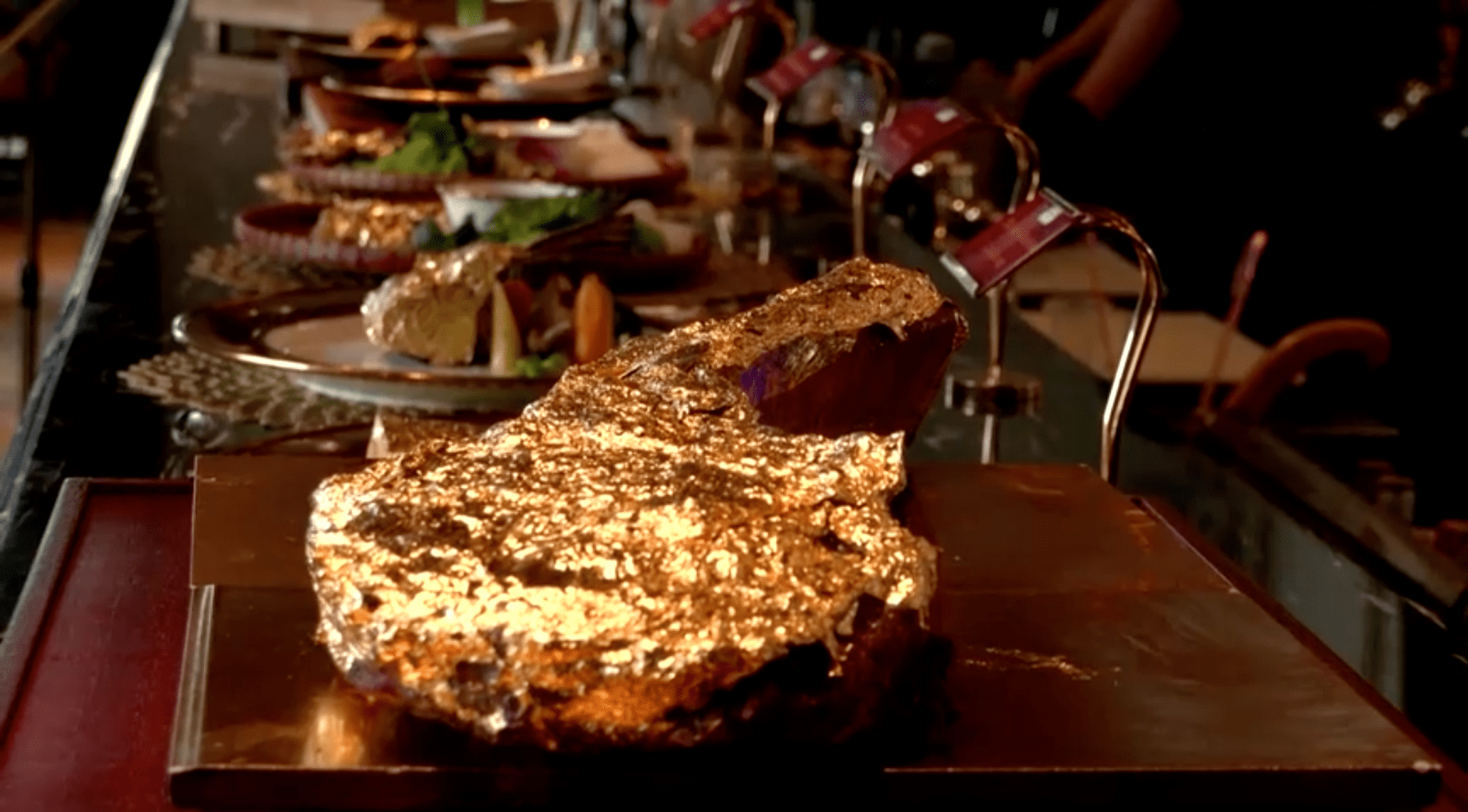 GoldCovered Steak Inspired by Controversy