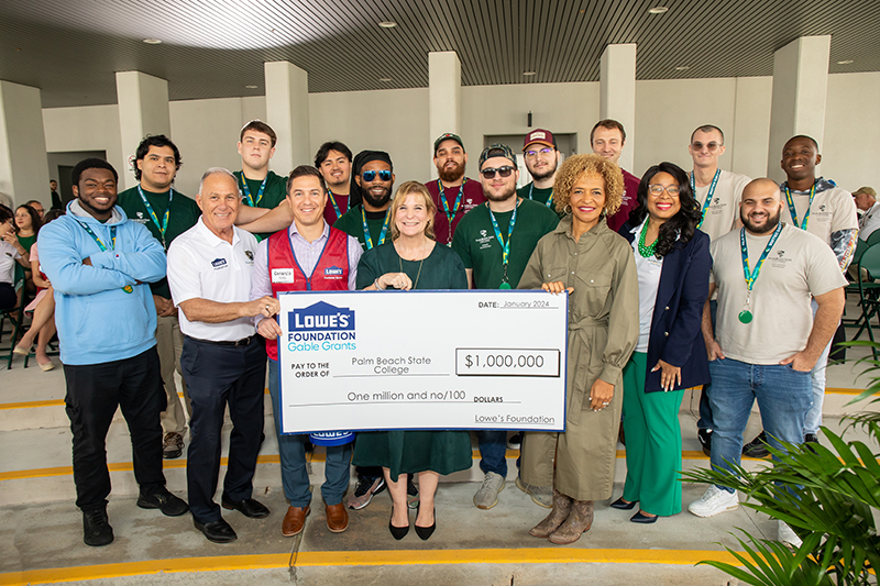 Lowe’s Foundation presents PBSC with 1 million grant to create