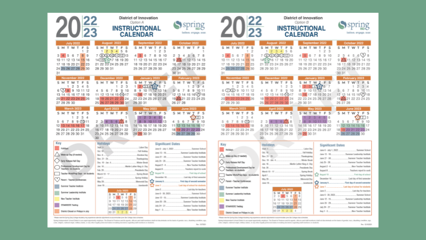 spring isd 2023-23 calendar District seeking feedback on 20222023 instructional calendar options