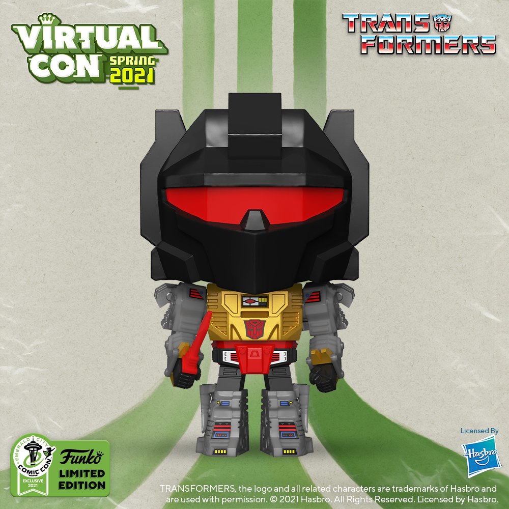 Emerald City Comic Con 2021 Exclusive Funko Pop Retro Toys G1 Grimlock