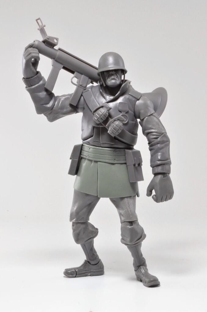 NECA Previews Team Fortress 2 Soldier Prototype The Toyark News