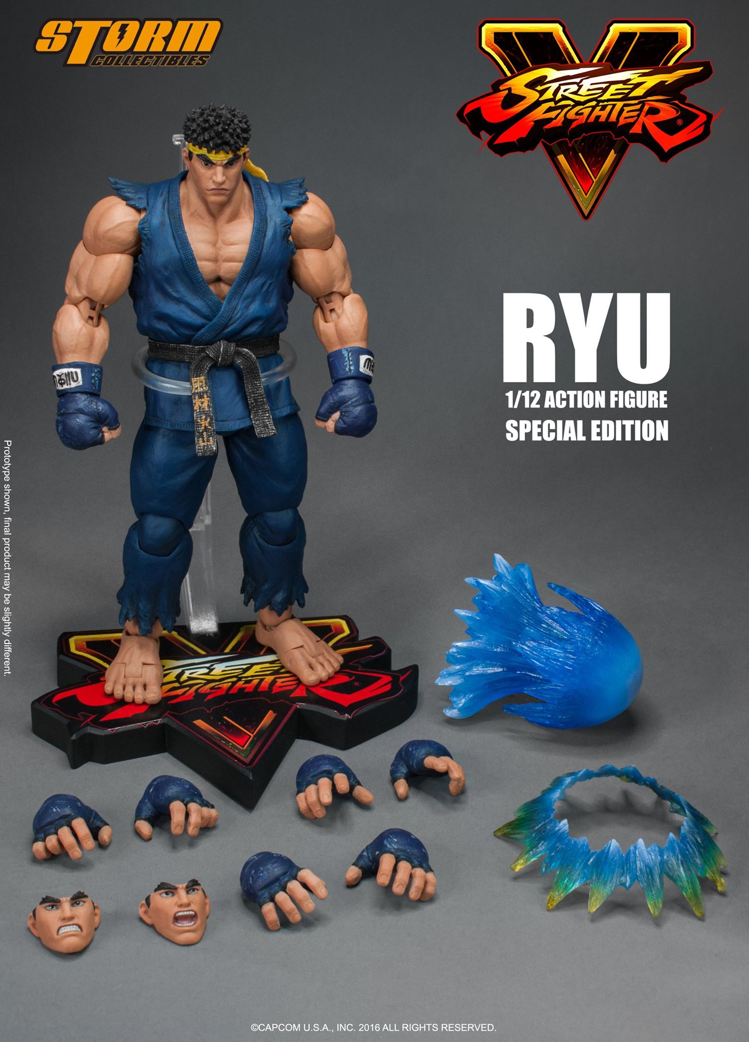 Street Fighter V Ryu Alternate Color Figure by Storm Collectibles The