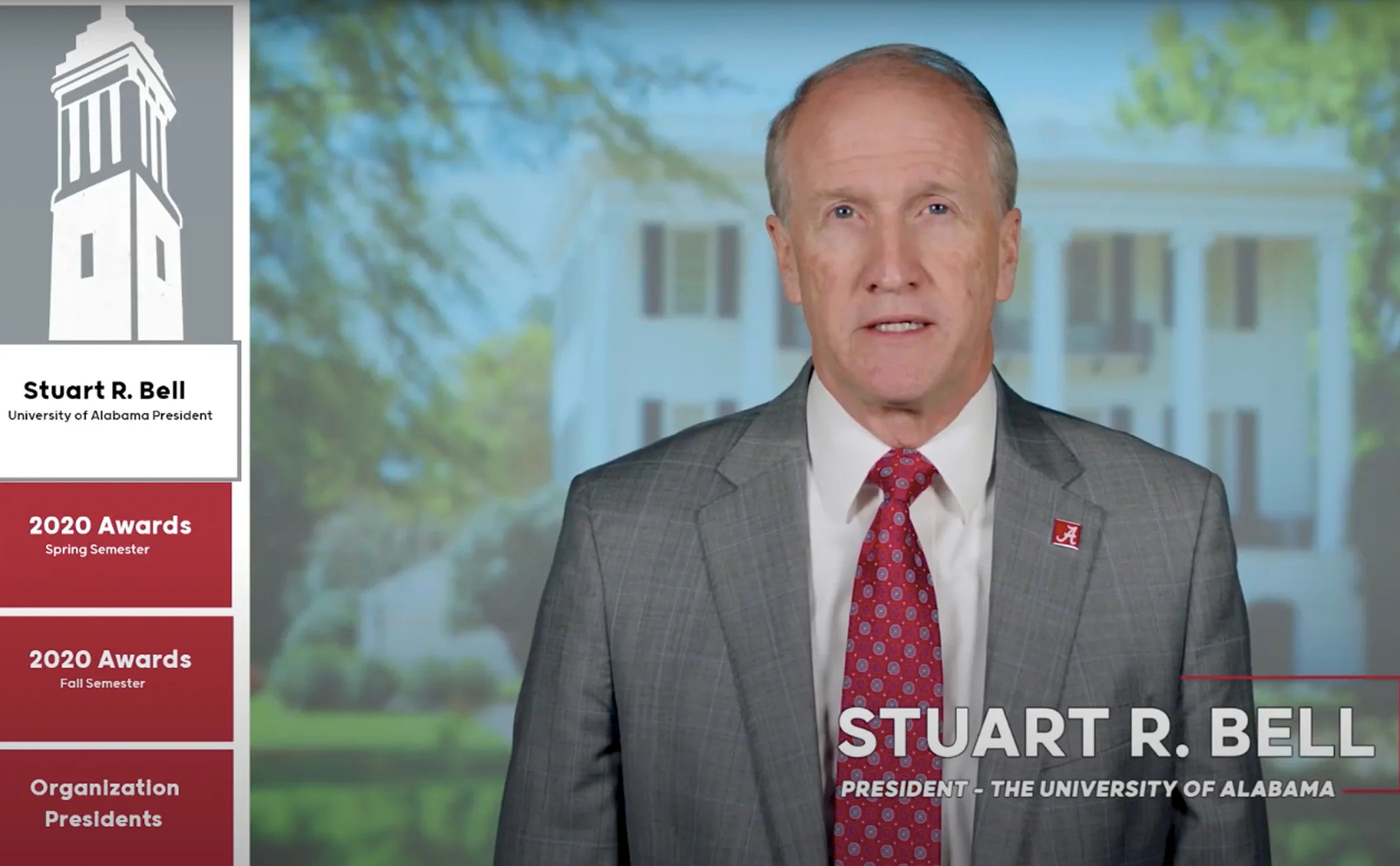 university of alabama presidents list fall 2023 UA Faculty, Staff Honored During Virtual Fall Campus Assembly