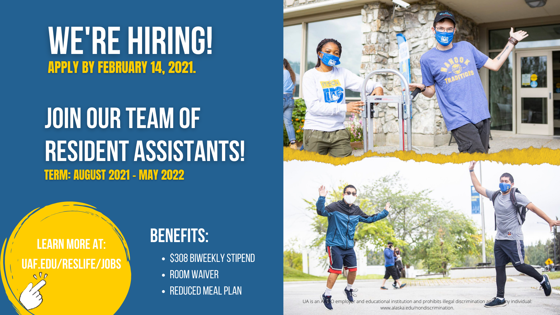 Residence Life is hiring