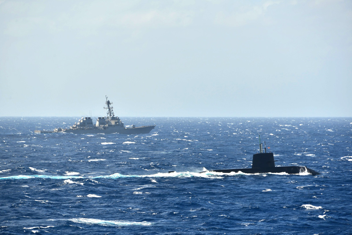 U.S. and Japanese Ships Hold AntiSubmarine Warfare Drills in the South