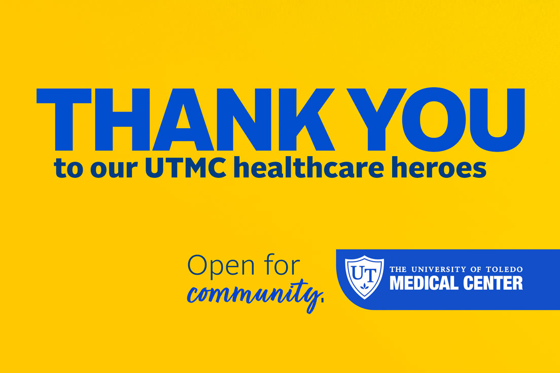 ThankYou Messages on Display for UTMC Healthcare Providers UToledo News