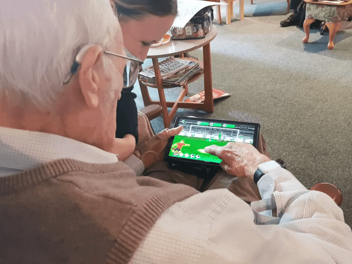 Residents are getting to know RITA in care homes across Wrexham