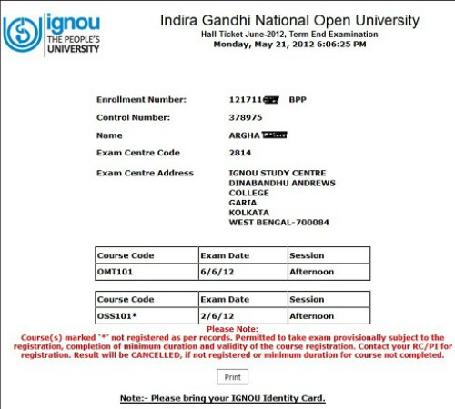 IGNOU Stops Use Of PaperBased Admit Cards News Aur Chai