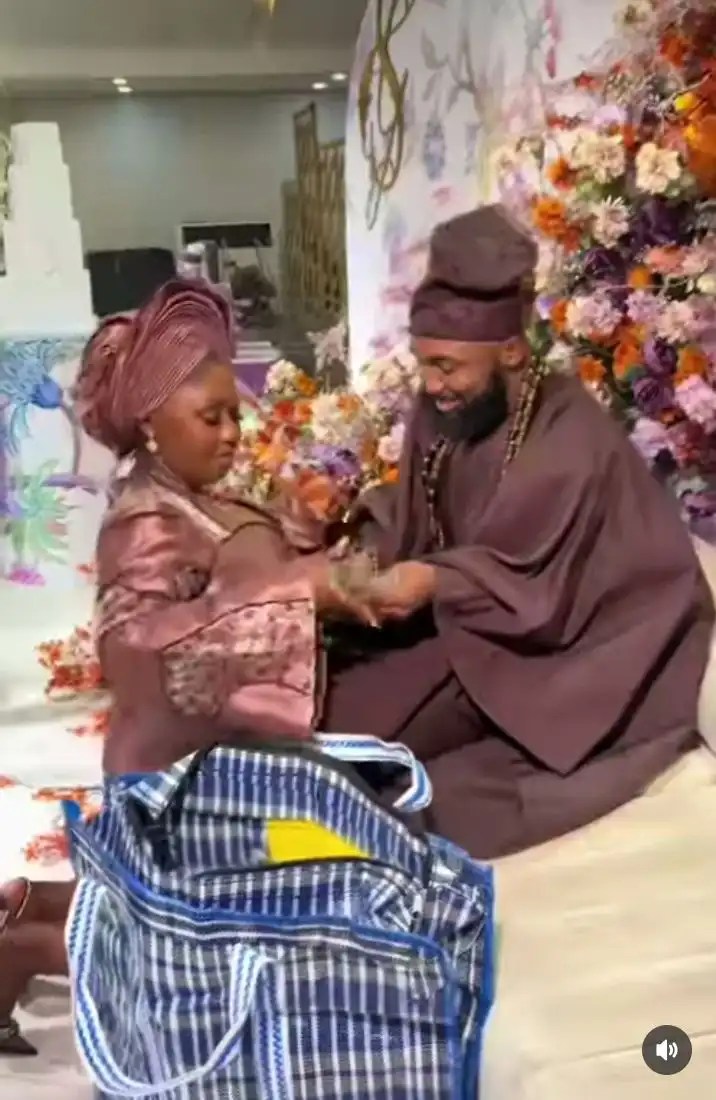 Dramatic Bride Storms Her Wedding With "Ghana Must Go" Bag To Collect