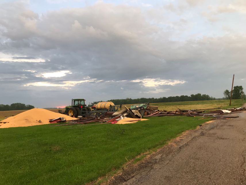 Tornado touches down near Akron, Indiana