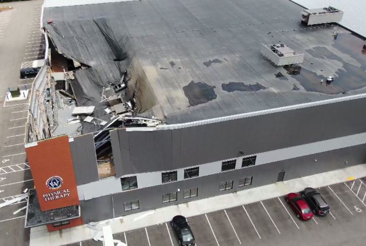 New Berlin indoor sports complex temporarily closed after partial roof