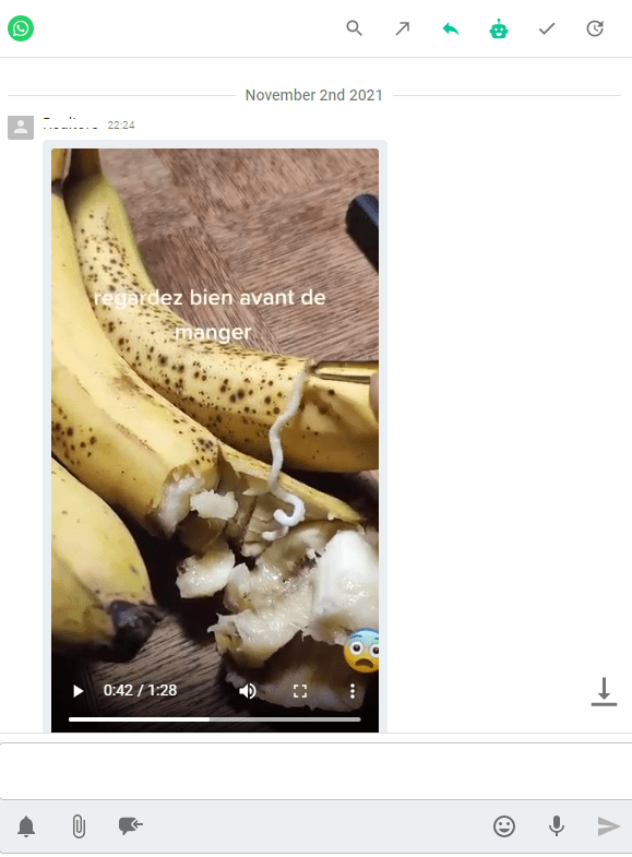 False video showing worms in bananas goes viral
