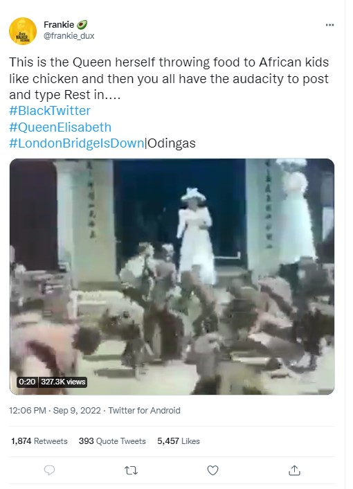 Queen Throwing Food At African Kids? No, Viral Video Makes False Claim