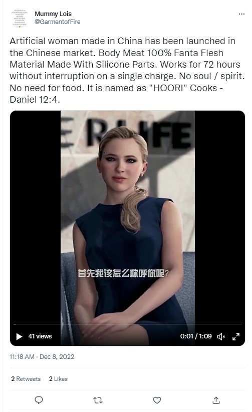 Artificial Woman Made In China? No, Video Viral With False Claim