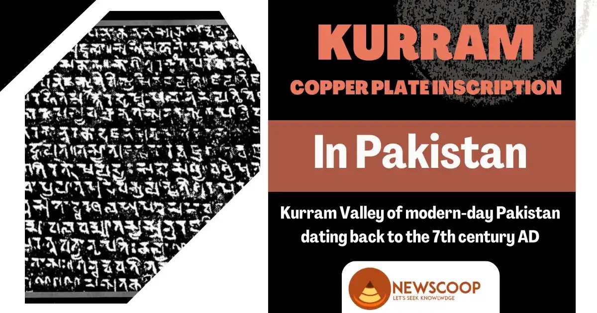 Kurram Copper Plate Inscription [7th Century AD] » Newscoop IAS