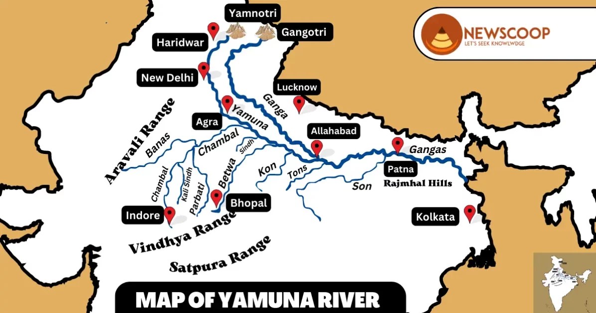 Yamuna River System Map & Tributaries