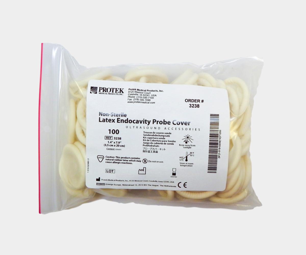 Latex Endocavity Ultrasound Probe Cover 3.5cm in Bulk