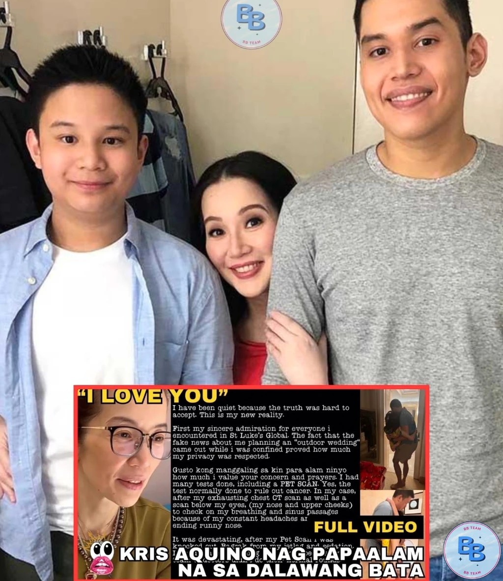 OMG! Kris Aquino Breaks Silence With Emotional Farewell To Her Two Kids