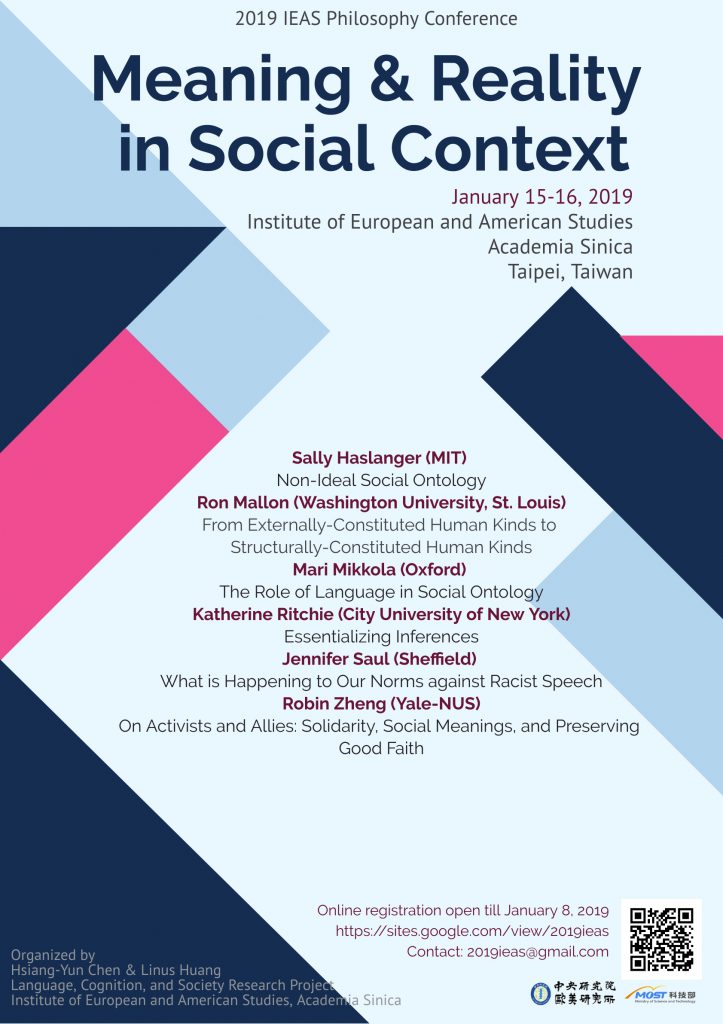 Meaning and Reality in Social Context Academia Sinica