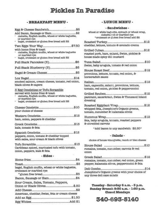 Pickles in Paradise Reopens! News of St. John