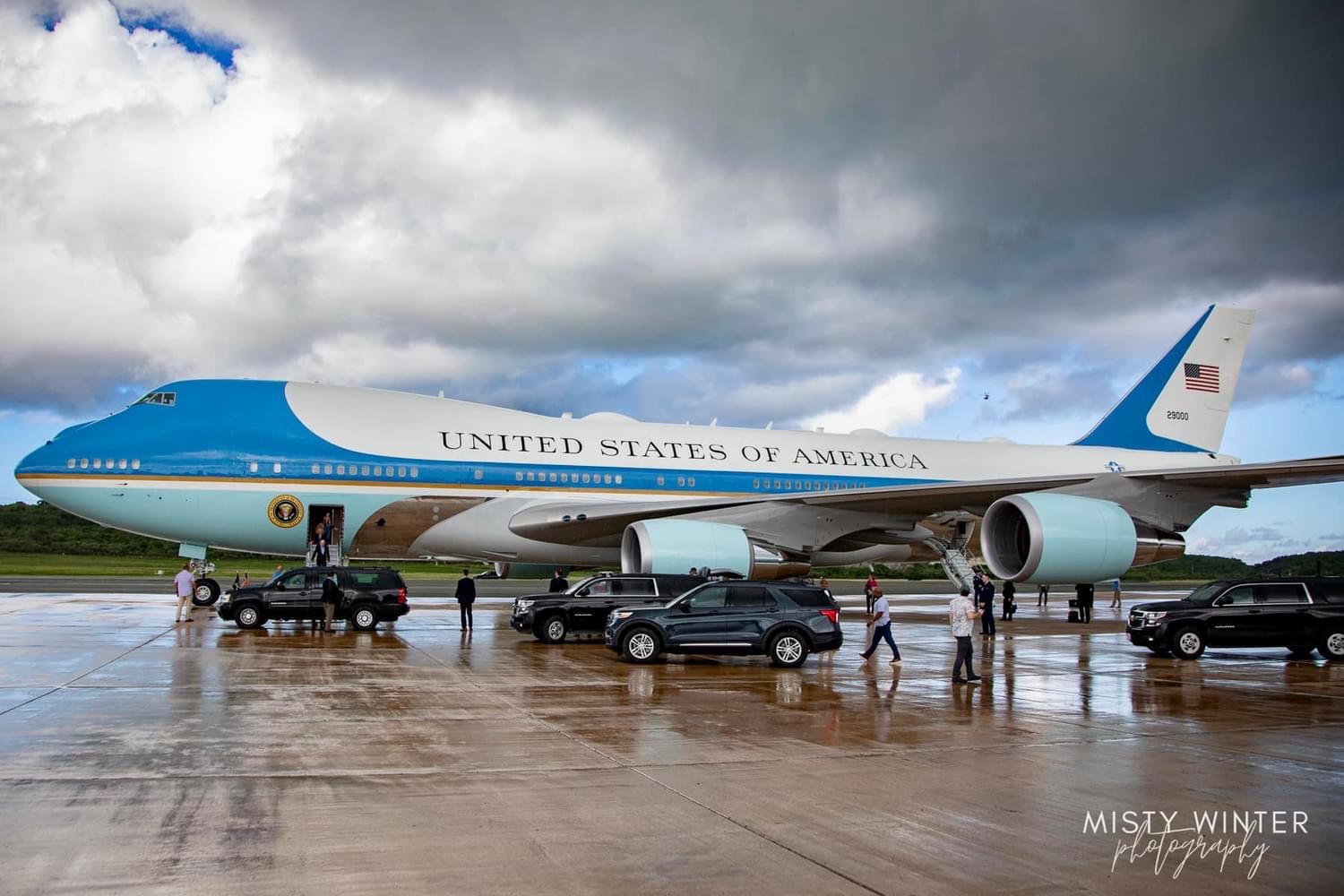 Small Island, Big Moment The President & Air Force One Lands in St