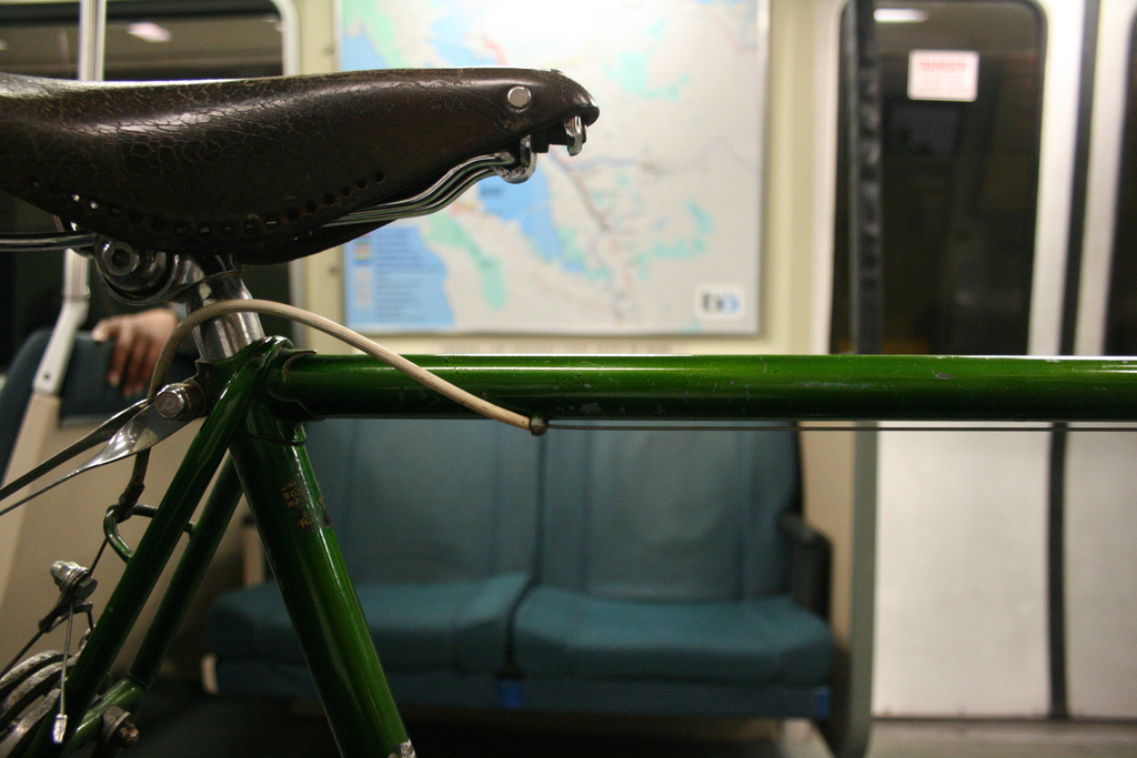 BART tests allowing bikes on trains at all times
