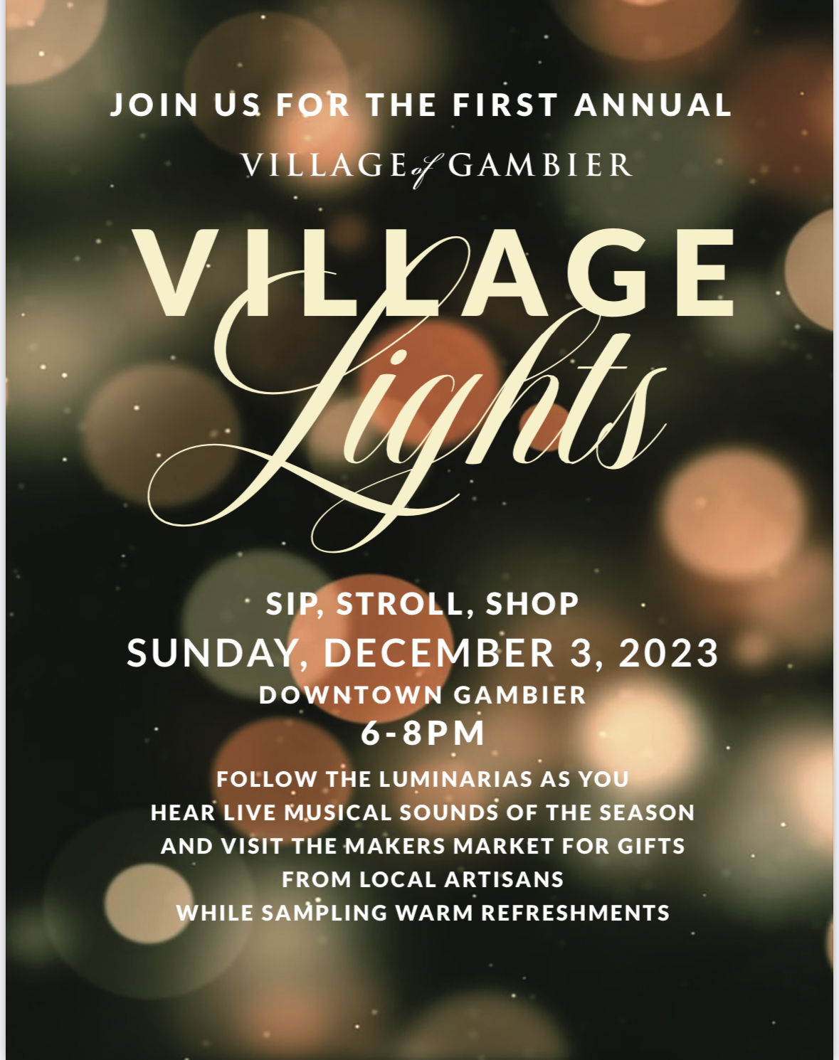 Gambier Village Lights Knox Pages Knox County News & Info