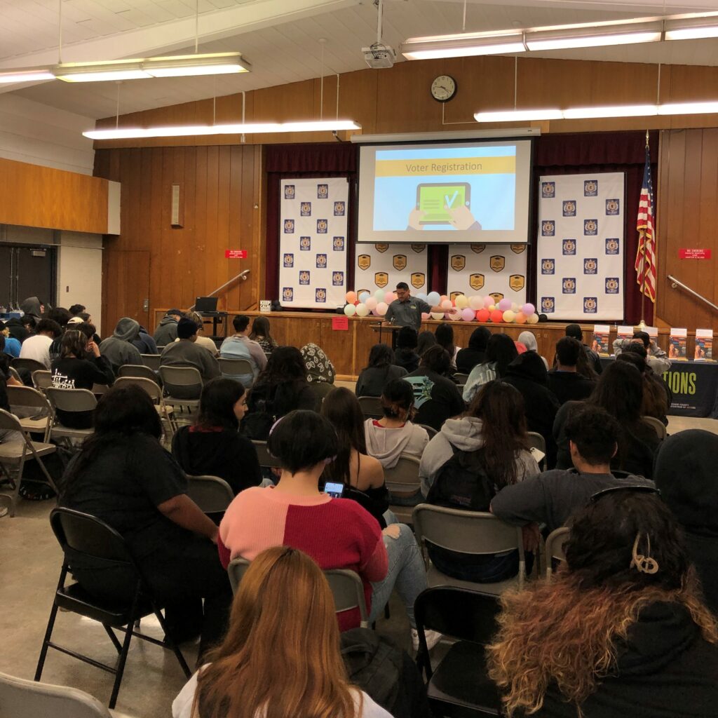 State and local leaders encourage students to use their voice by pre