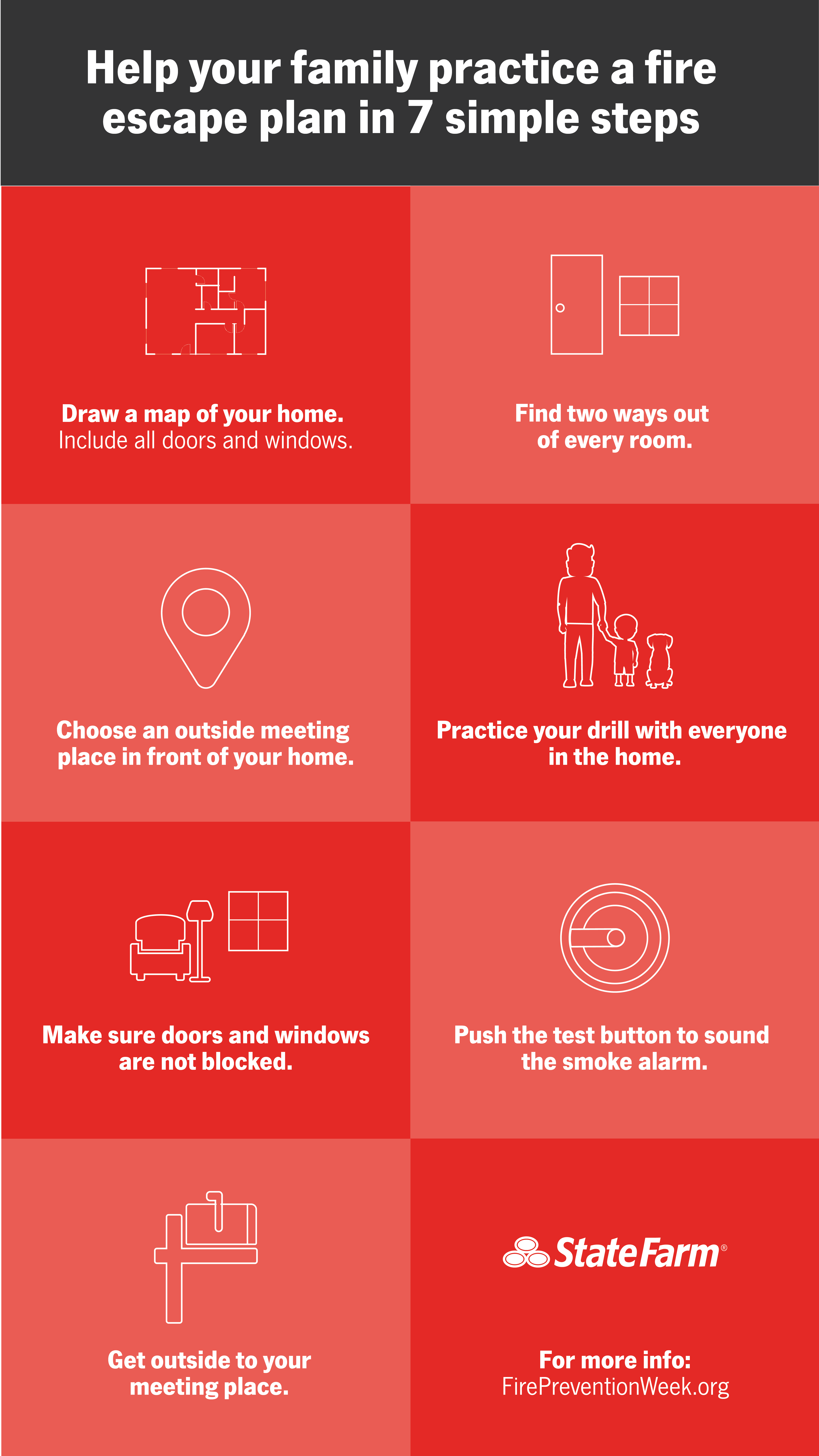 It's Fire Prevention Month. Do you have a plan? State Farm