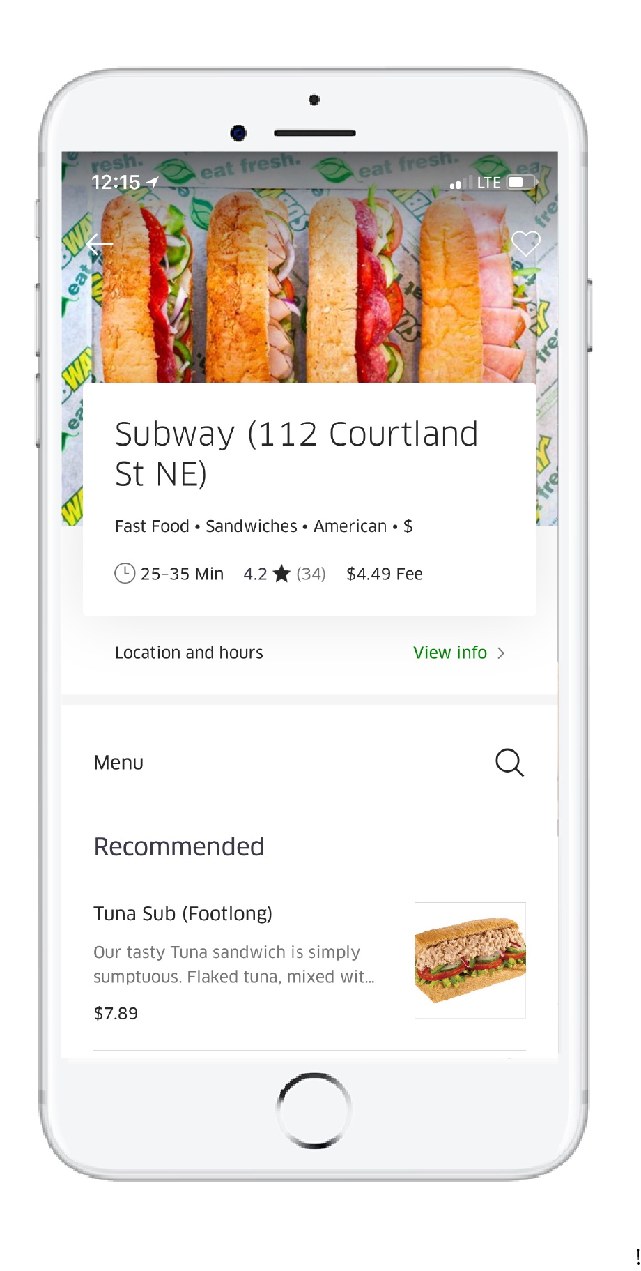Uber Eats Delivers Subway® Sandwiches, Salads and More To Your Door