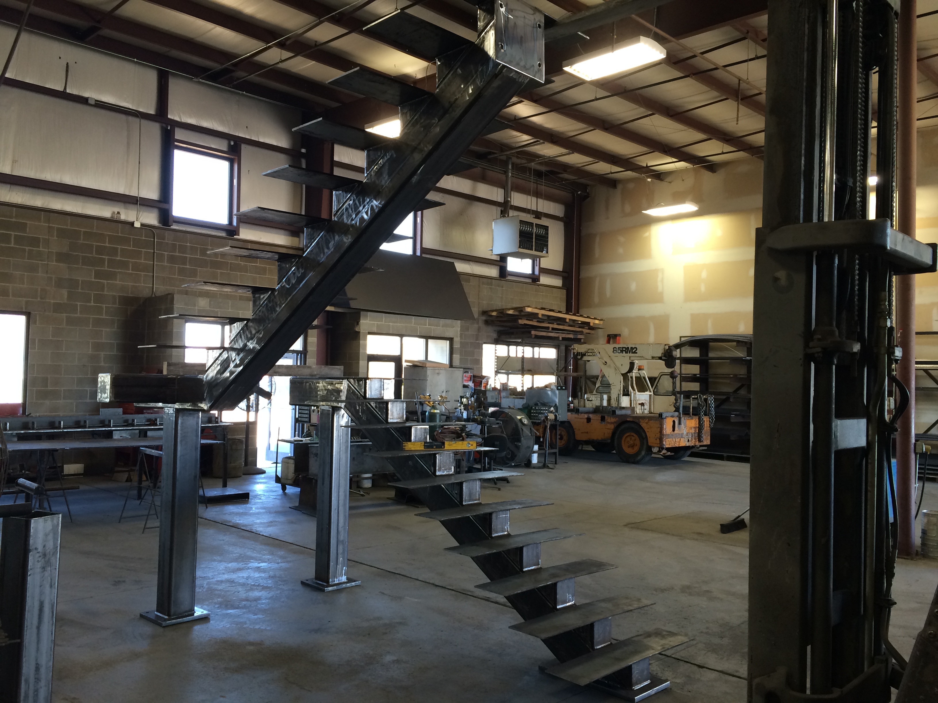 Columns, Stairs & Rails New Steel Inc. Steel Fabrication Omaha, NE